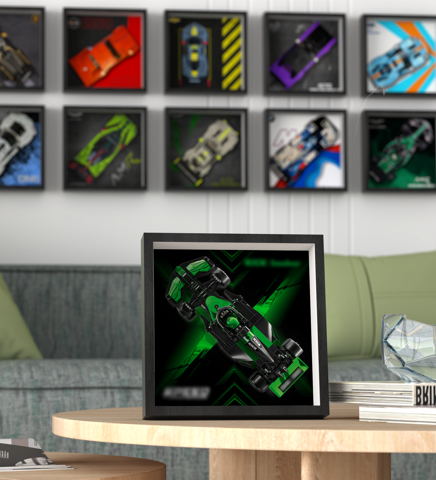 Premium Wall Display Frame Compatible with LEGO® Speed Champions 77247