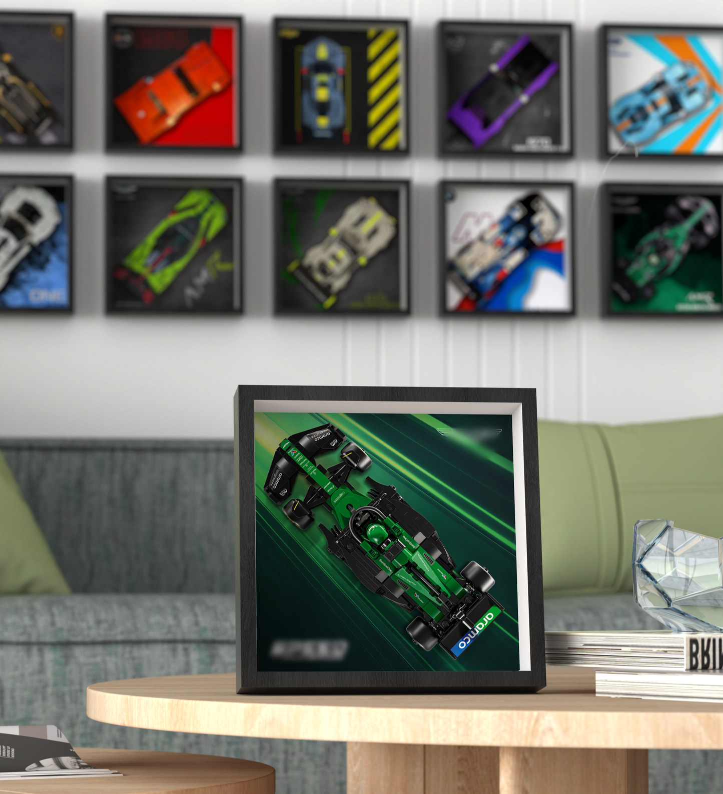 Premium Wall Display Frame Compatible with LEGO® Speed Champions 77245