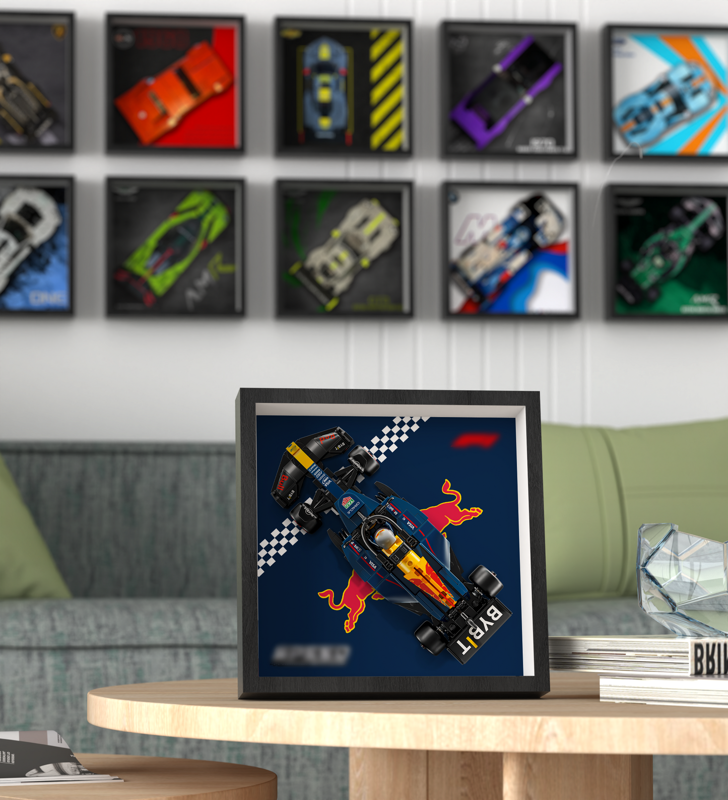 Premium Wall Display Frame Compatible with LEGO® Speed Champions 77243