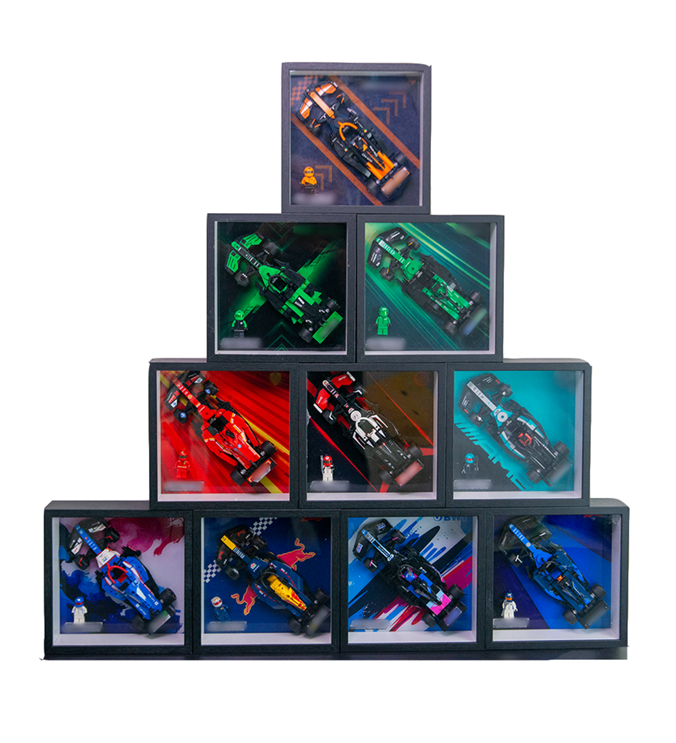 Premium Wall Display Frame Compatible with LEGO® Speed Champions 77244