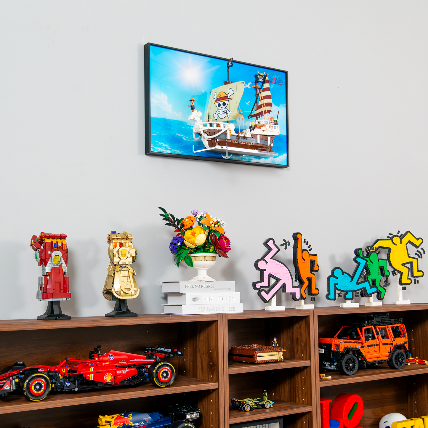 Premium Wall Display Frame compatible with LEGO® One Piece Going Merry 75639