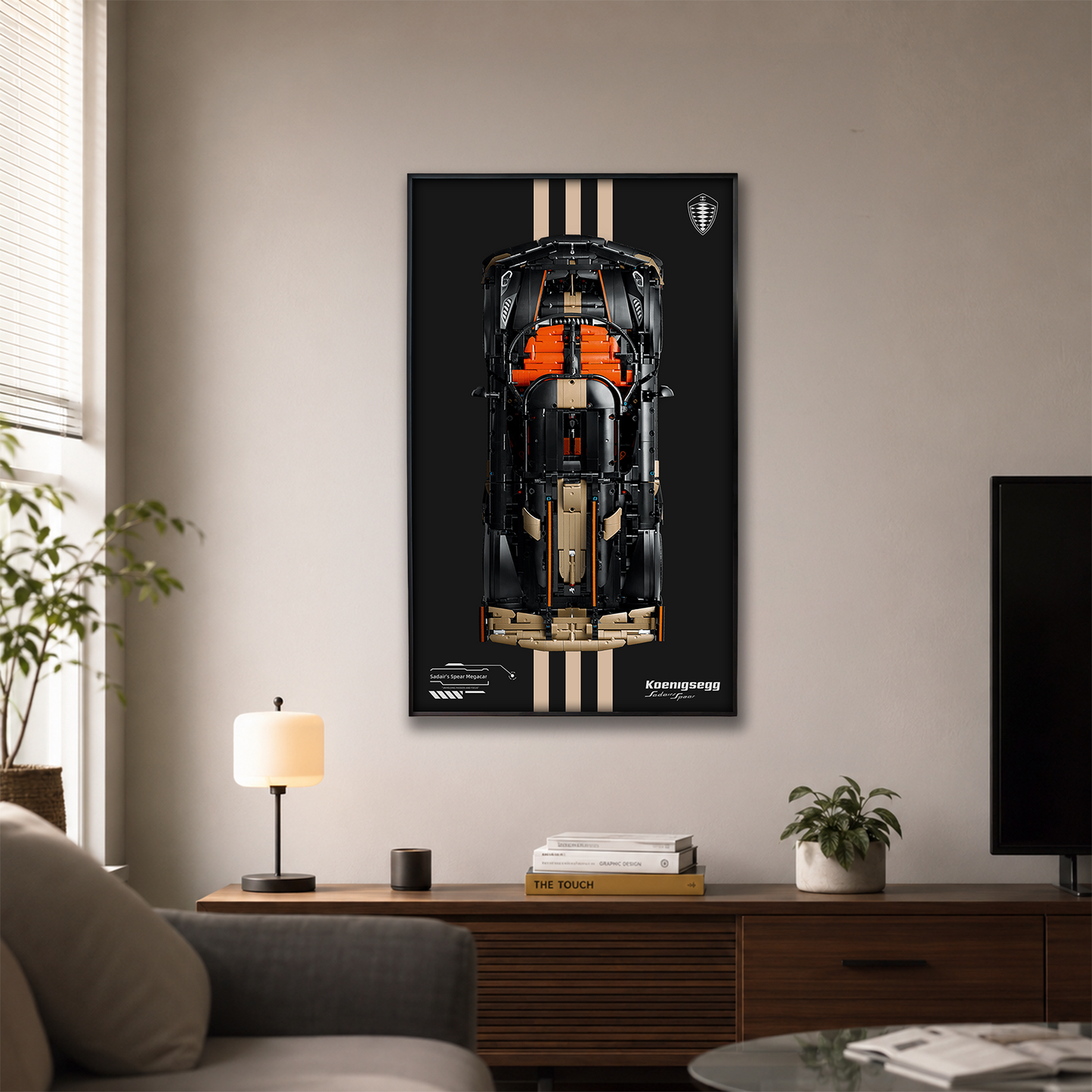 Premium Custom Display Frame for LEGO Technic 42232 Koenigsegg Sadair's Spear