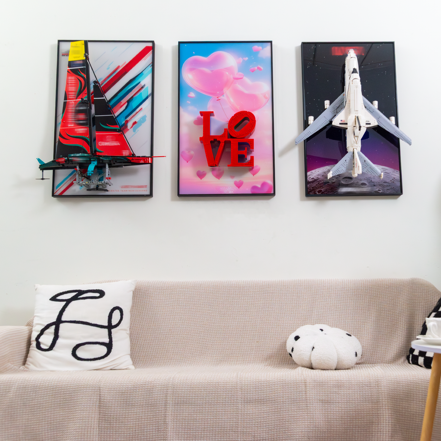 Premium Wall Display Frame Compatible with LEGO® Art LOVE 31214