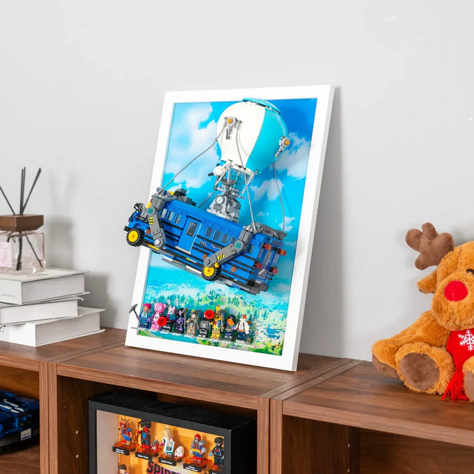 Premium Wall Display Frame for LEGO® 77073 Fortnite Battle Bus
