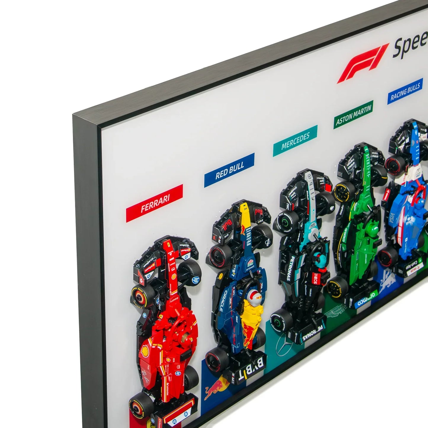 Premium Wall-Mounted Display Frame Compatible with LEGO® Speed Champions F1 Series (1:32 Scale)