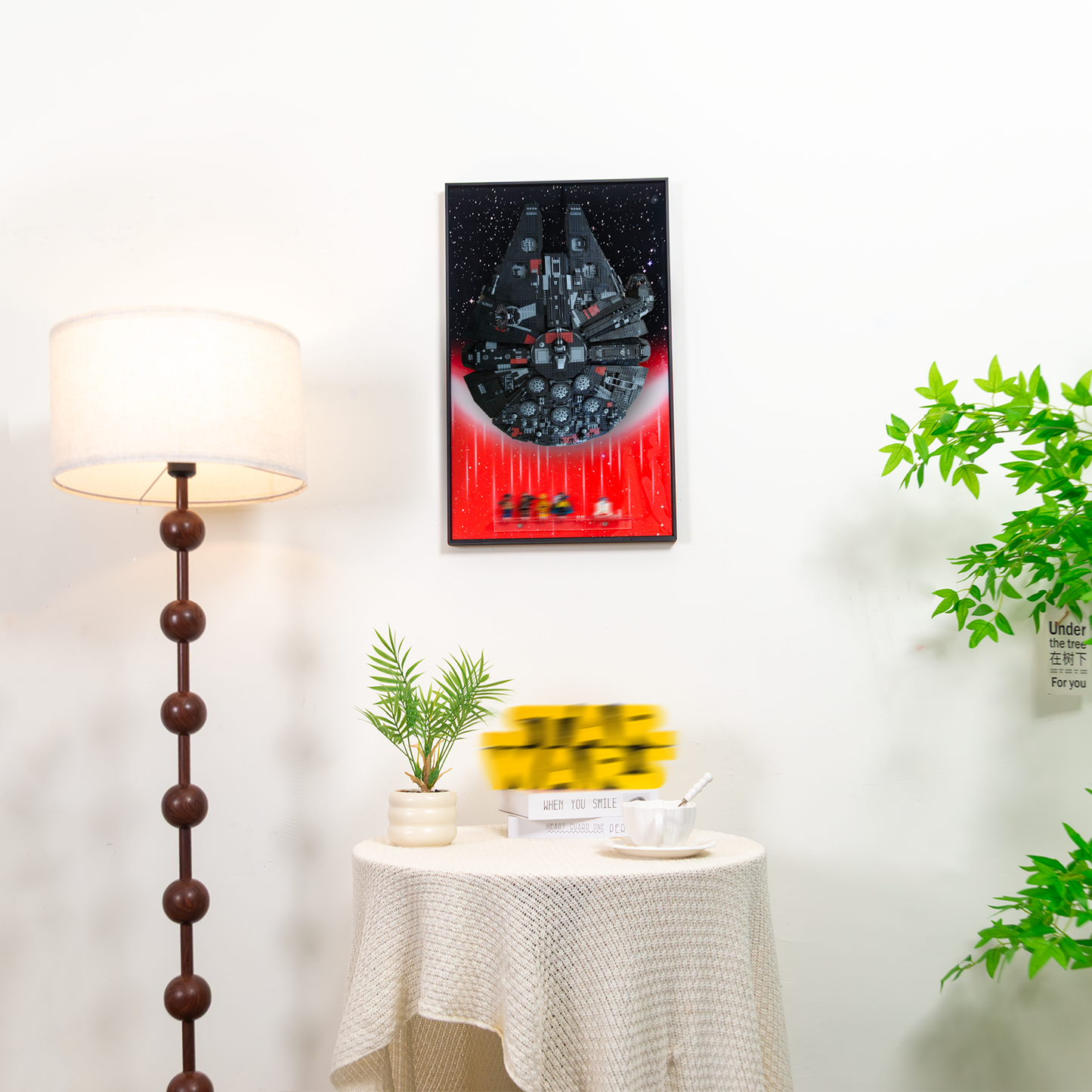 Premium Wall Display Frame Compatible with LEGO® Star Wars™ Rebuild the Galaxy: The Dark Falcon 75389