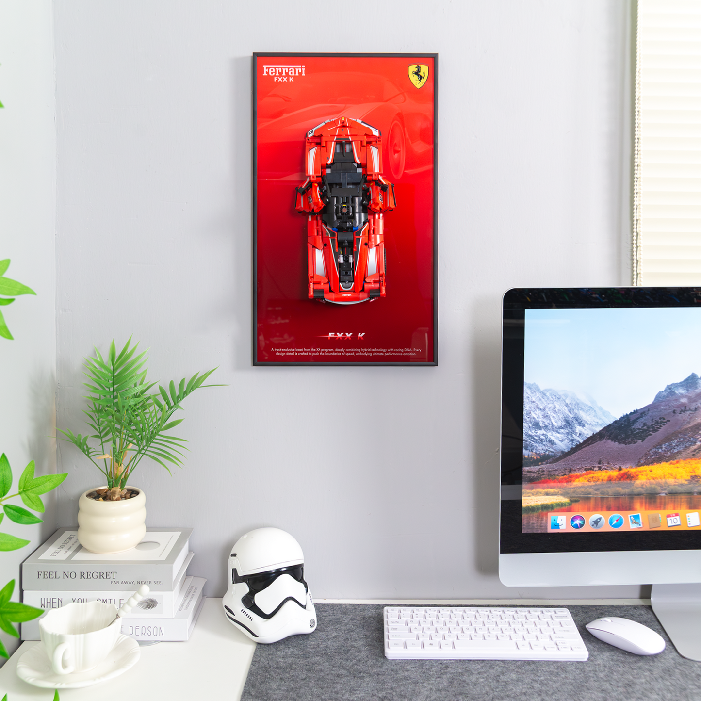 Premium Wall Display Frame compatible with LEGO® Technic Ferrari FXX K 42212