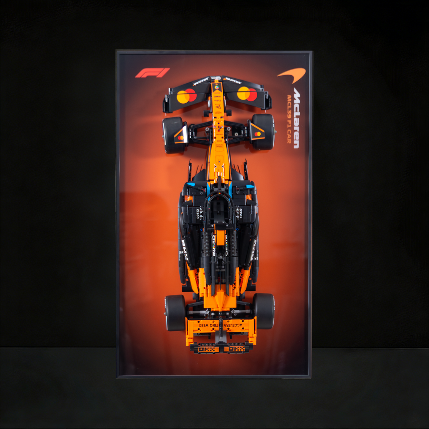 Premium Wall-Mounted Display Frame Compatible with LEGO® Technic™ McLaren MCL39 F1® Car 42228