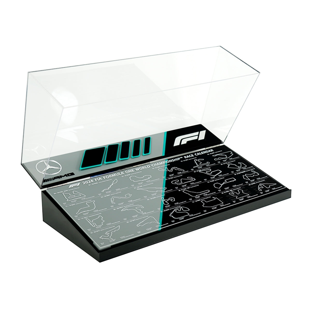 Stackable XL F1 Display Case for LEGO® Technic | Dustproof Magnetic Door