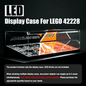 Stackable XL F1 Display Case for LEGO® Technic | Dustproof Magnetic Door & Lighted Base