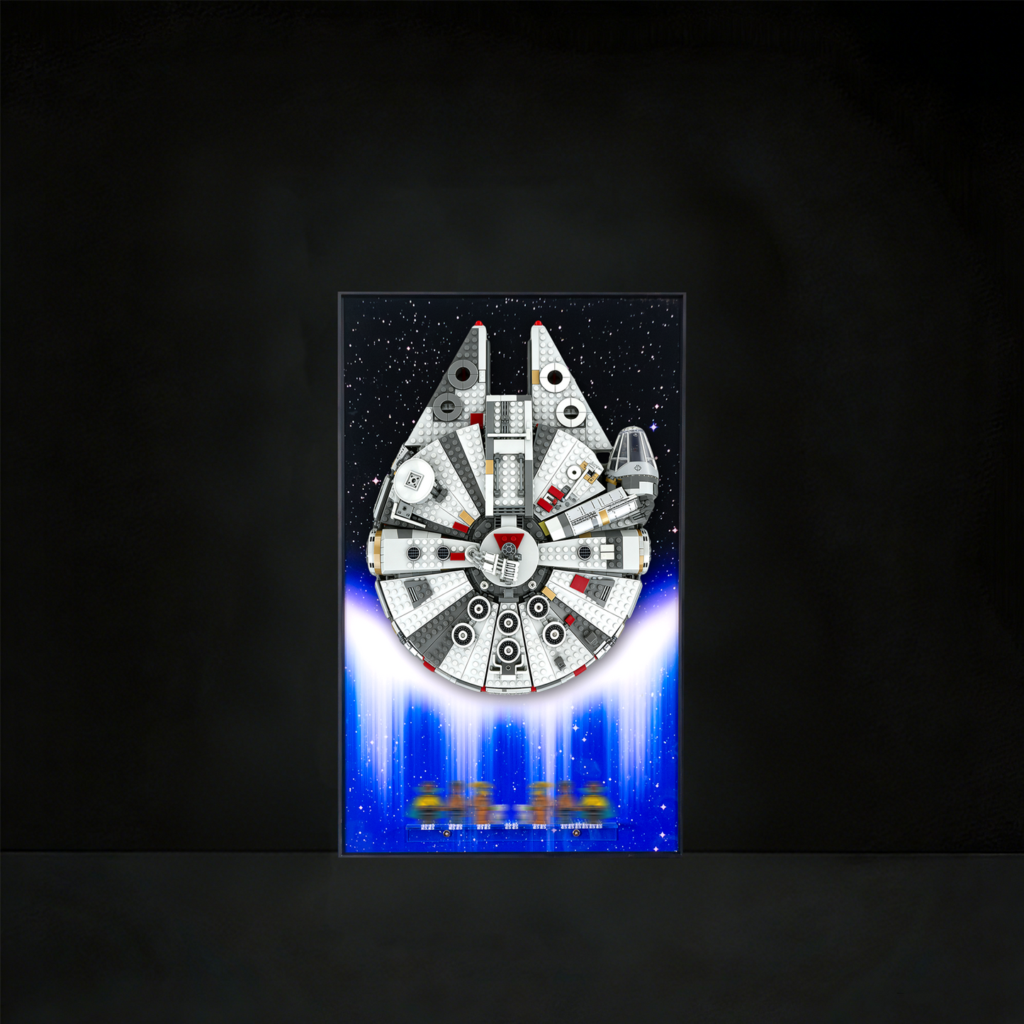 Premium Wall Display Frame Compatible with LEGO® Star Wars™ Millennium Falcon™ 75257