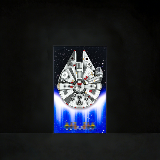 Premium Wall Display Frame Compatible with LEGO® Star Wars™ Millennium Falcon™ 75257