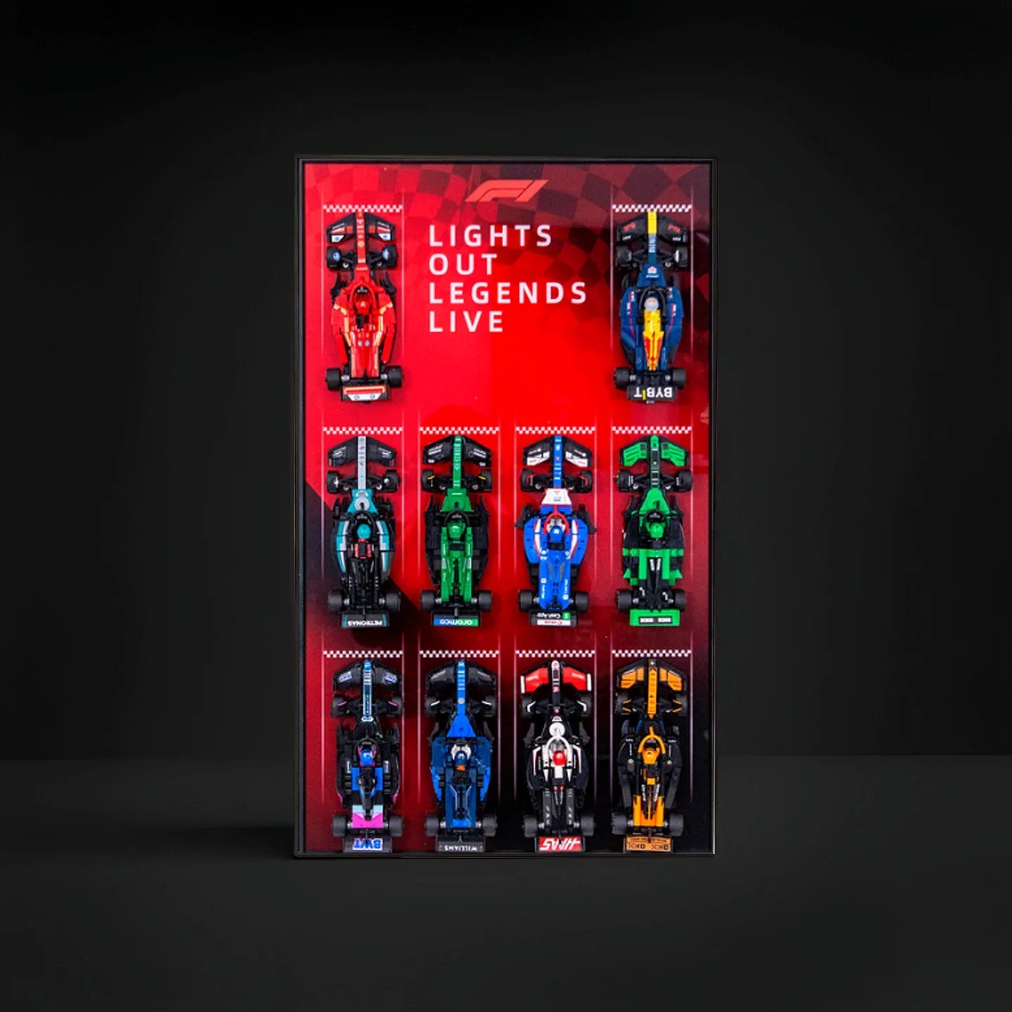 Premium Wall-Mounted Display Frame Compatible with LEGO® Speed Champions Cars (2025)