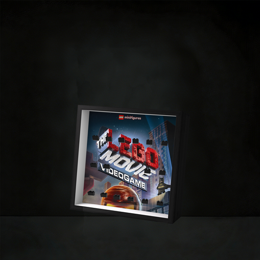 Premium Wooden Wall Display Frame Compatible with THE LEGO® MOVIE Series 71004