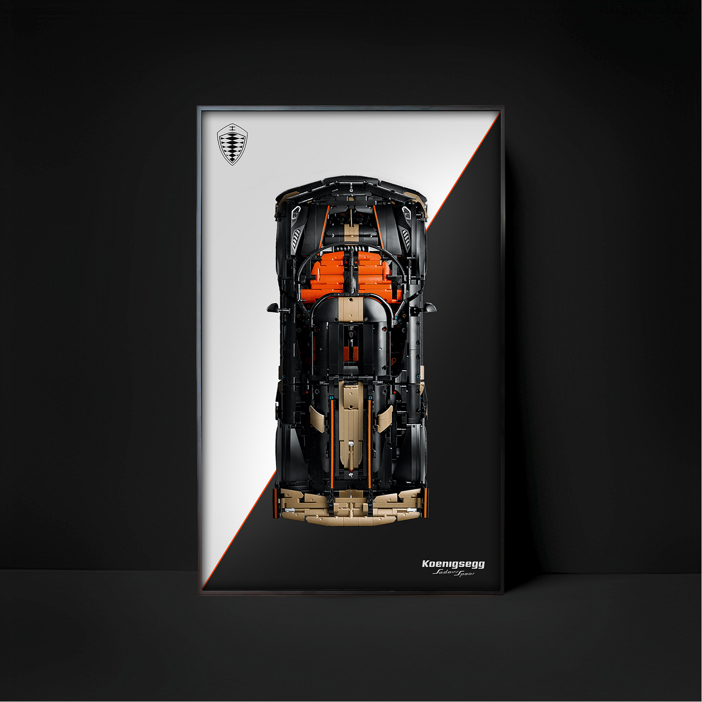 Premium Custom Display Frame for LEGO Technic 42232 Koenigsegg Sadair's Spear