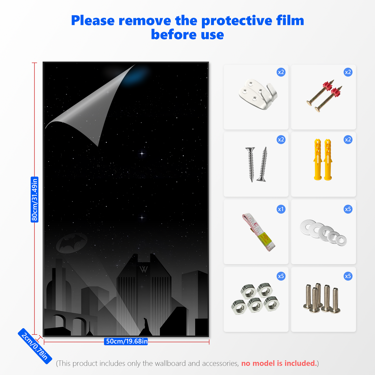 Premium Wall Display Frame Compatible with LEGO® Technic™ The Batman - Batmobile™ 42127