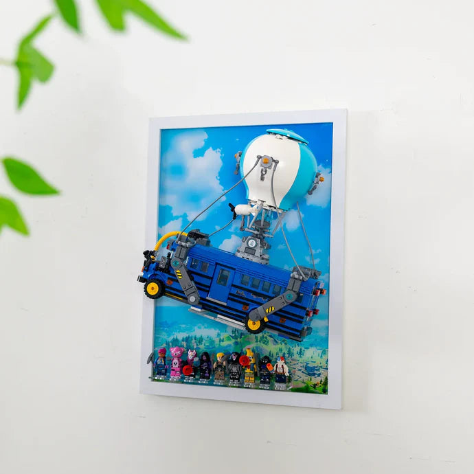 Premium Wall Display Frame for LEGO® 77073 Fortnite Battle Bus