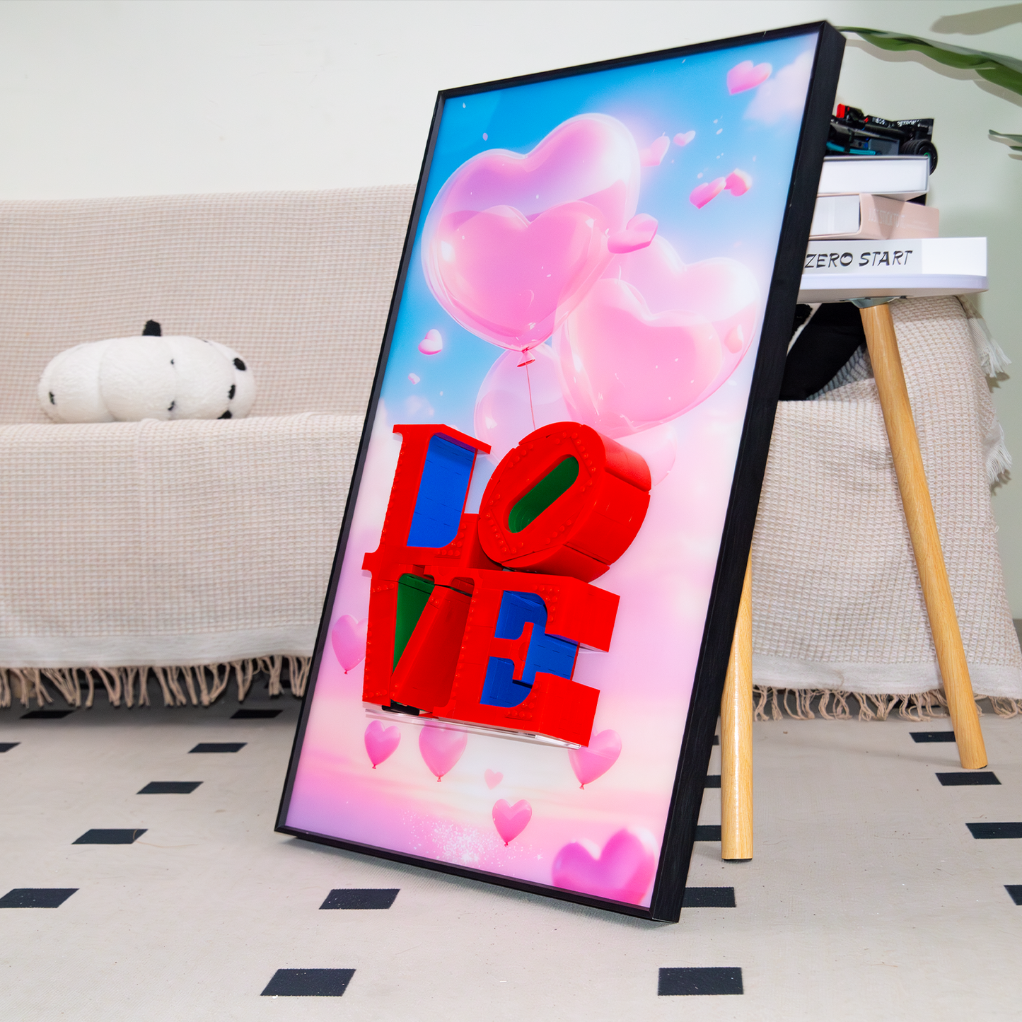 Premium Wall Display Frame Compatible with LEGO® Art LOVE 31214