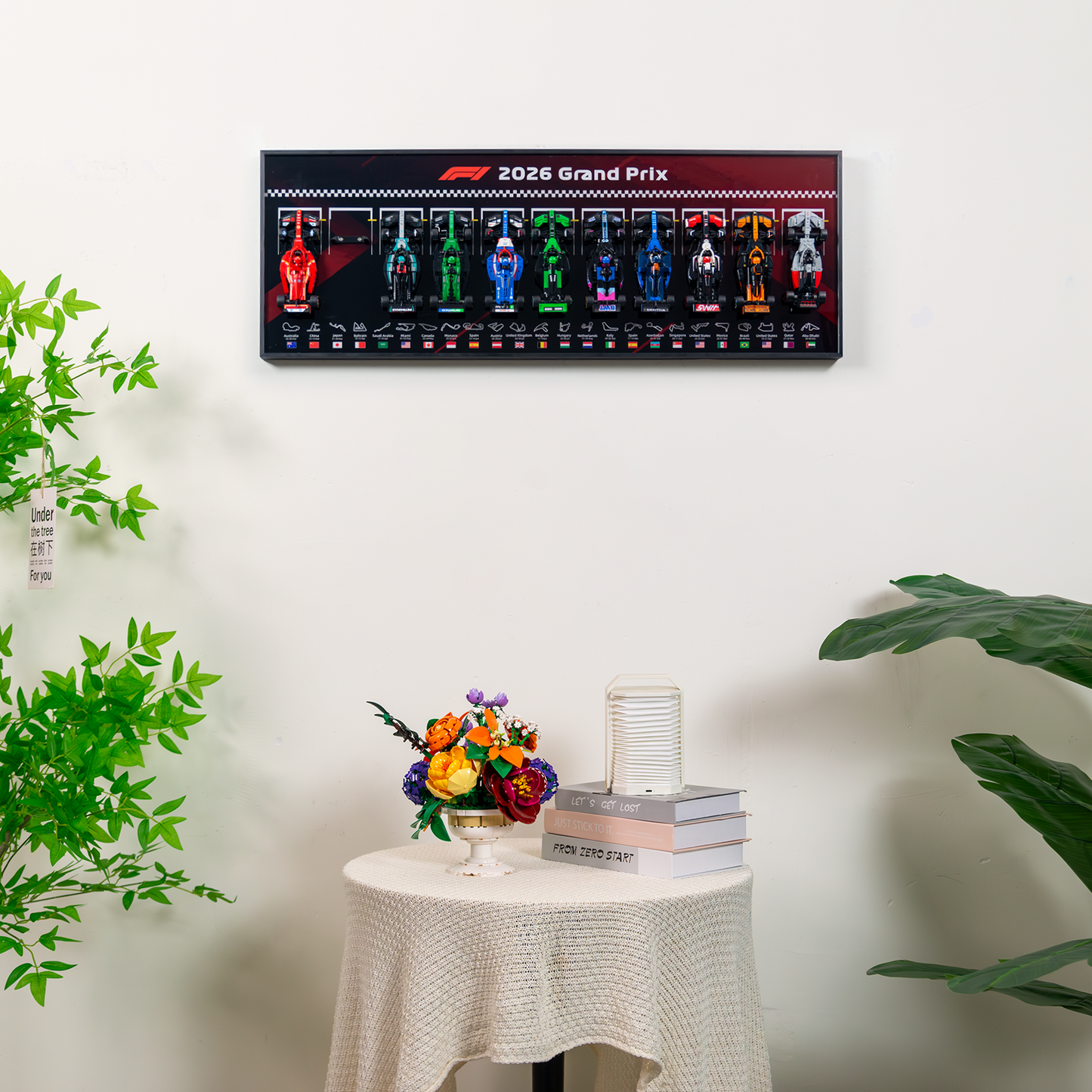 Premium 11-in-1 Panoramic Wall Display Frame Compatible with 2026 LEGO® Speed Champions F1® Series