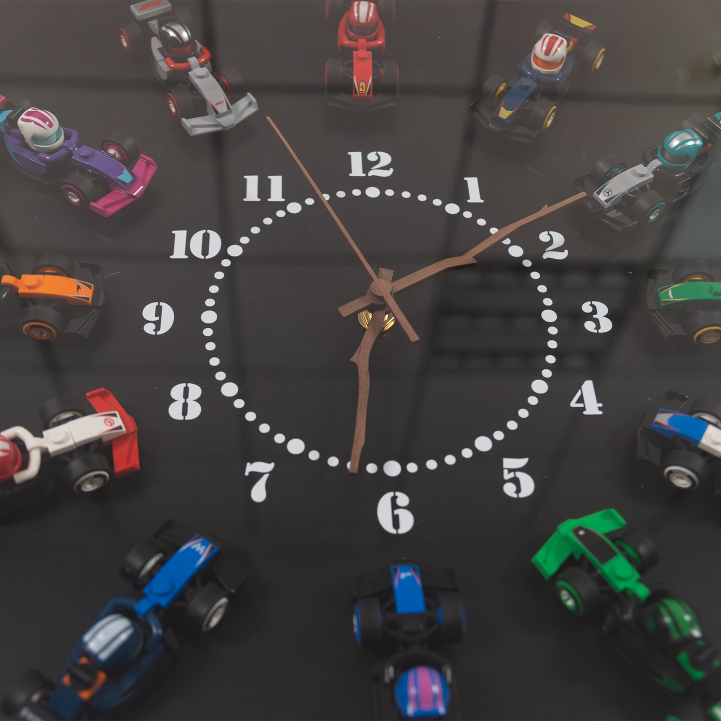 Premium Wall Display Frame Compatible with LEGO® Minifigures Series 26 F1® Collectible Race Cars 71049