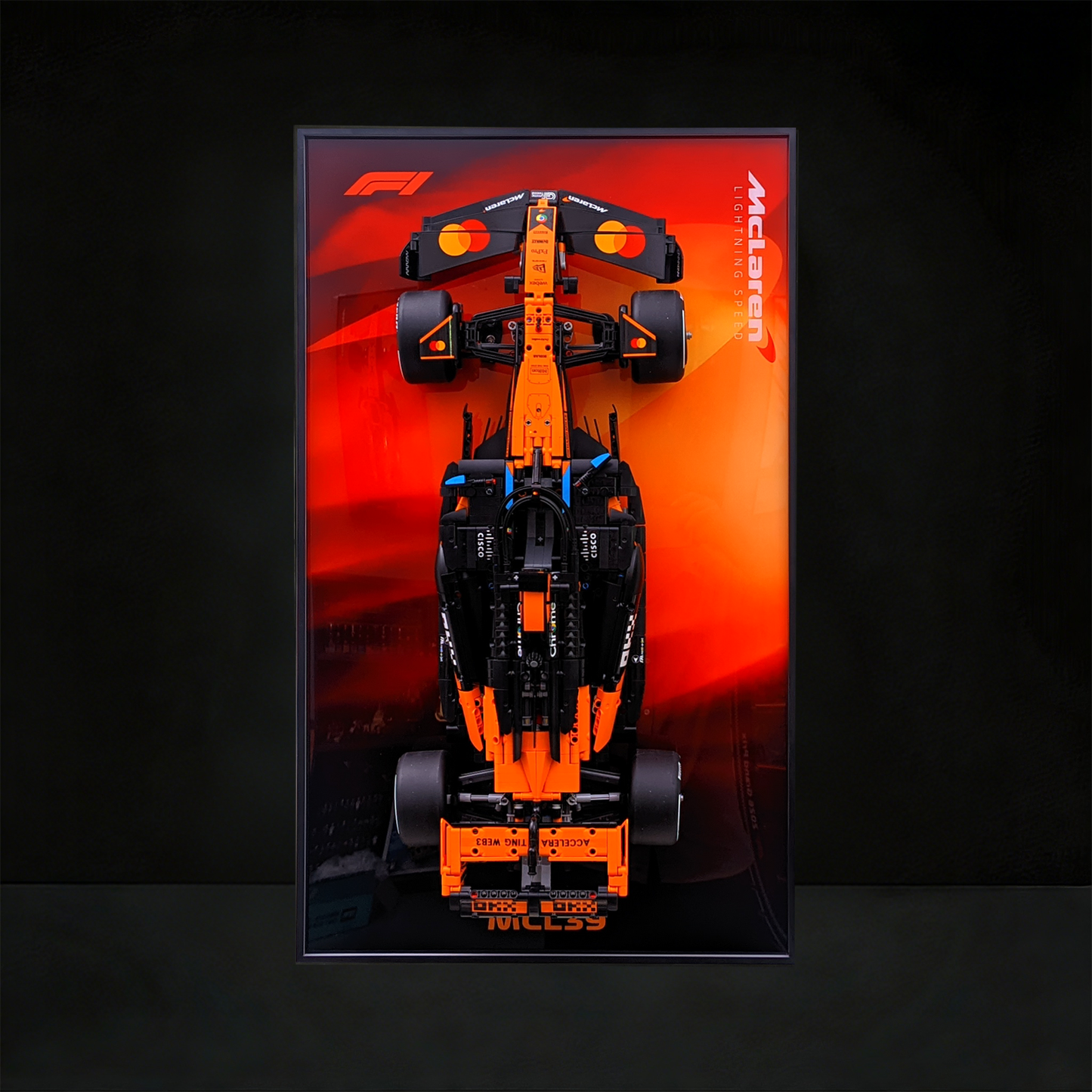 Premium Wall-Mounted Display Frame Compatible with LEGO® Technic™ McLaren MCL39 F1® Car 42228