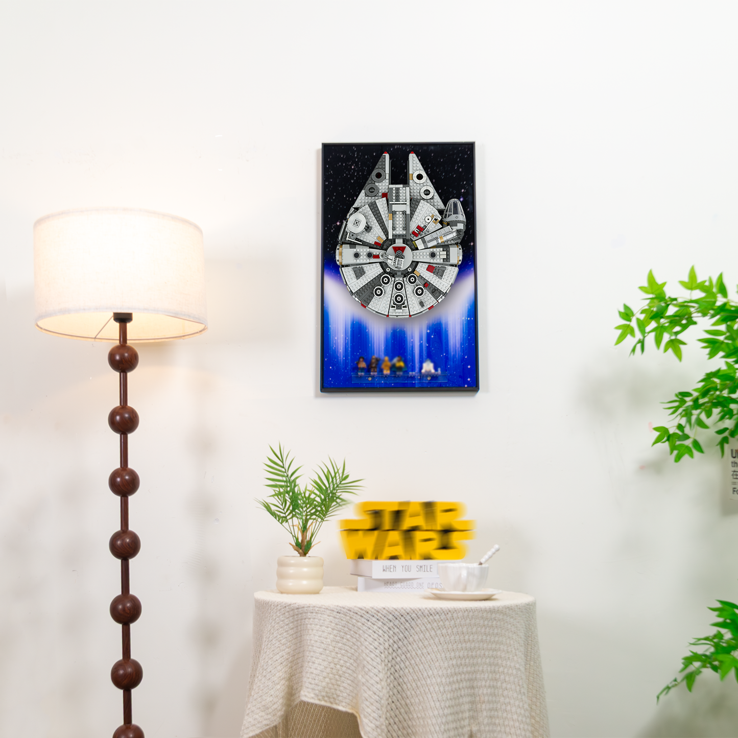 Premium Wall Display Frame Compatible with LEGO® Star Wars™ Millennium Falcon™ 75257
