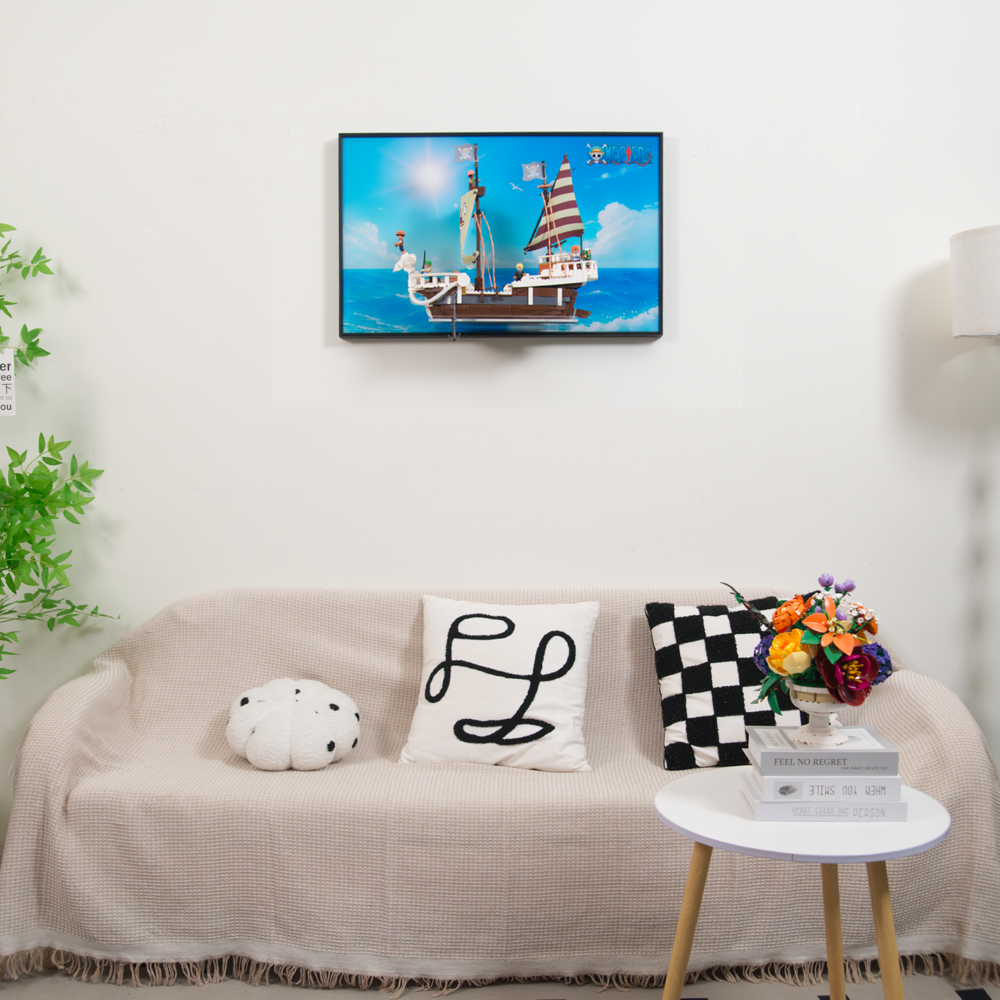 Premium Wall Display Frame compatible with LEGO® One Piece Going Merry 75639