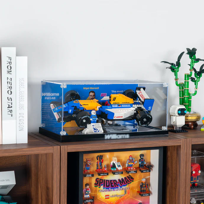Universal F1 Display Case for LEGO® Icons 10330, 10353 & 11375 | Museum-Grade Stackable Acrylic Box | Dust-Proof UV Protection