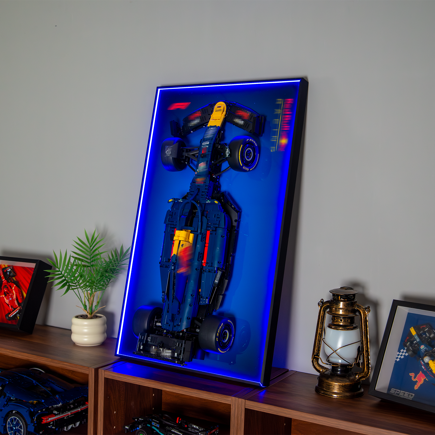 Premium Wall Display Frame Compatible with LEGO Oracle Red Bull Racing RB20 F1 Car 42206