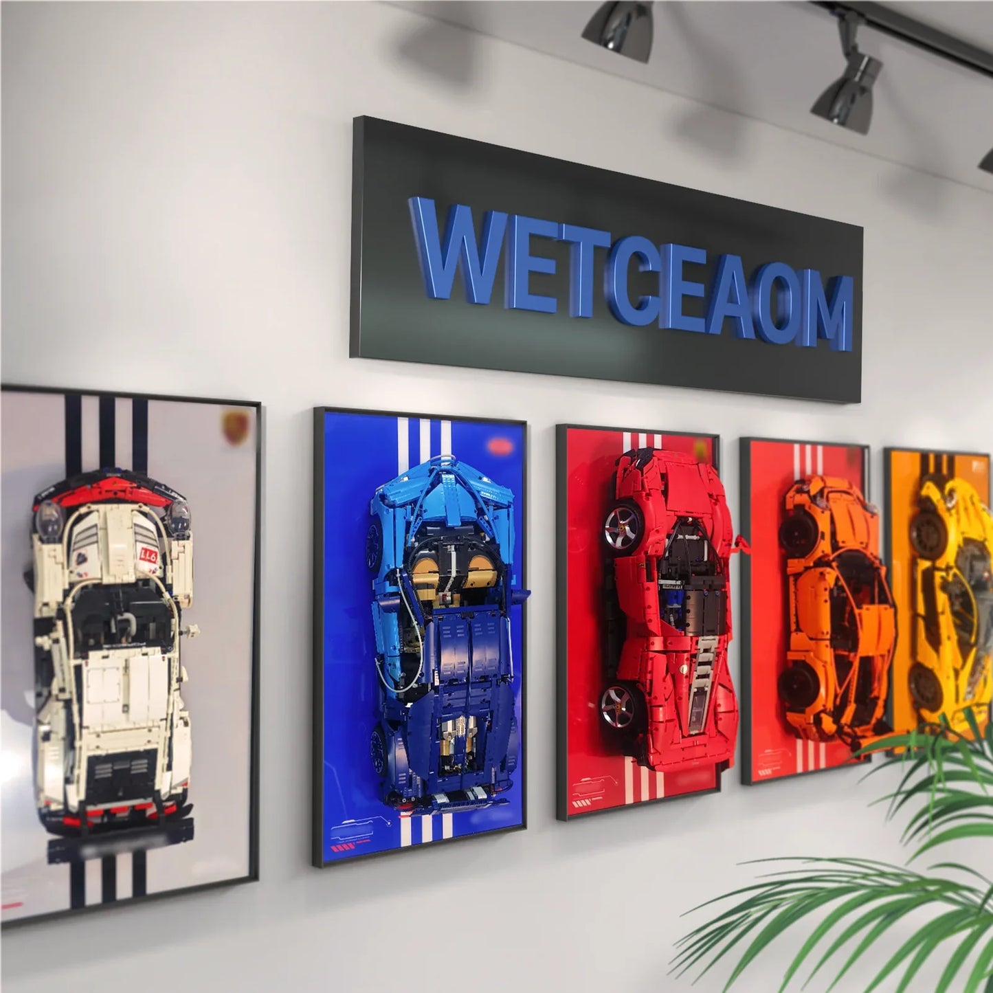 Premium Wall-Mounted Display Frame Compatible with LEGO® Technic™ Ford GT 42154