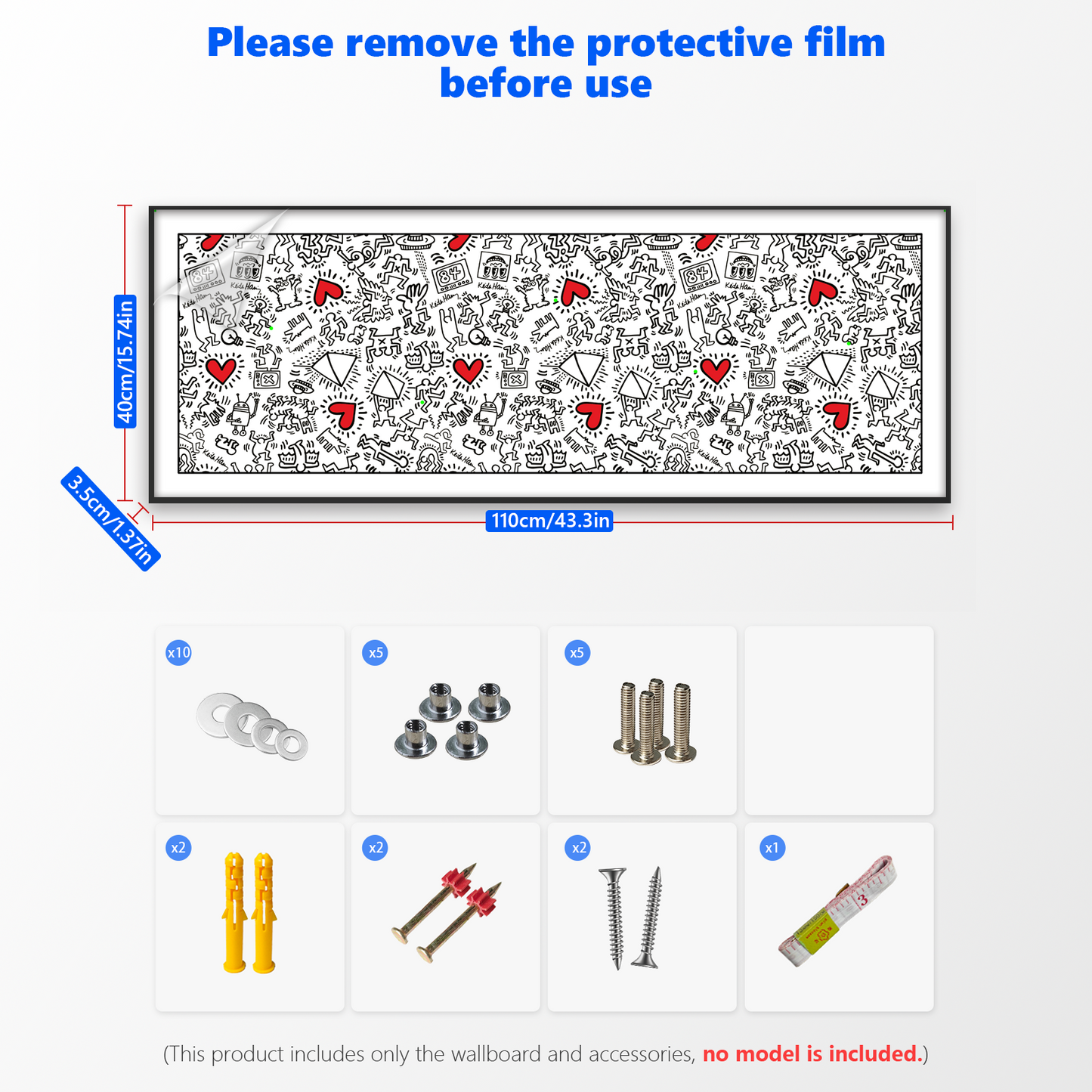 Premium Wall Display Frame Compatible with LEGO® Art Keith Haring – Dancing Figures 31216