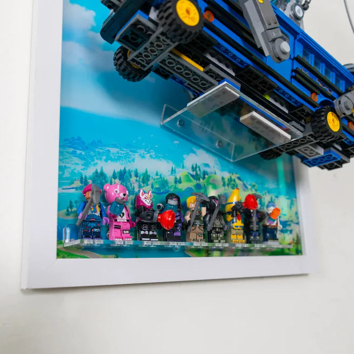 Premium Wall Display Frame for LEGO® 77073 Fortnite Battle Bus