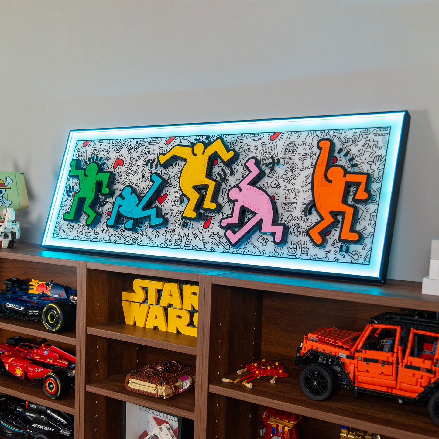Premium Wall Display Frame Compatible with LEGO® Art Keith Haring – Dancing Figures 31216