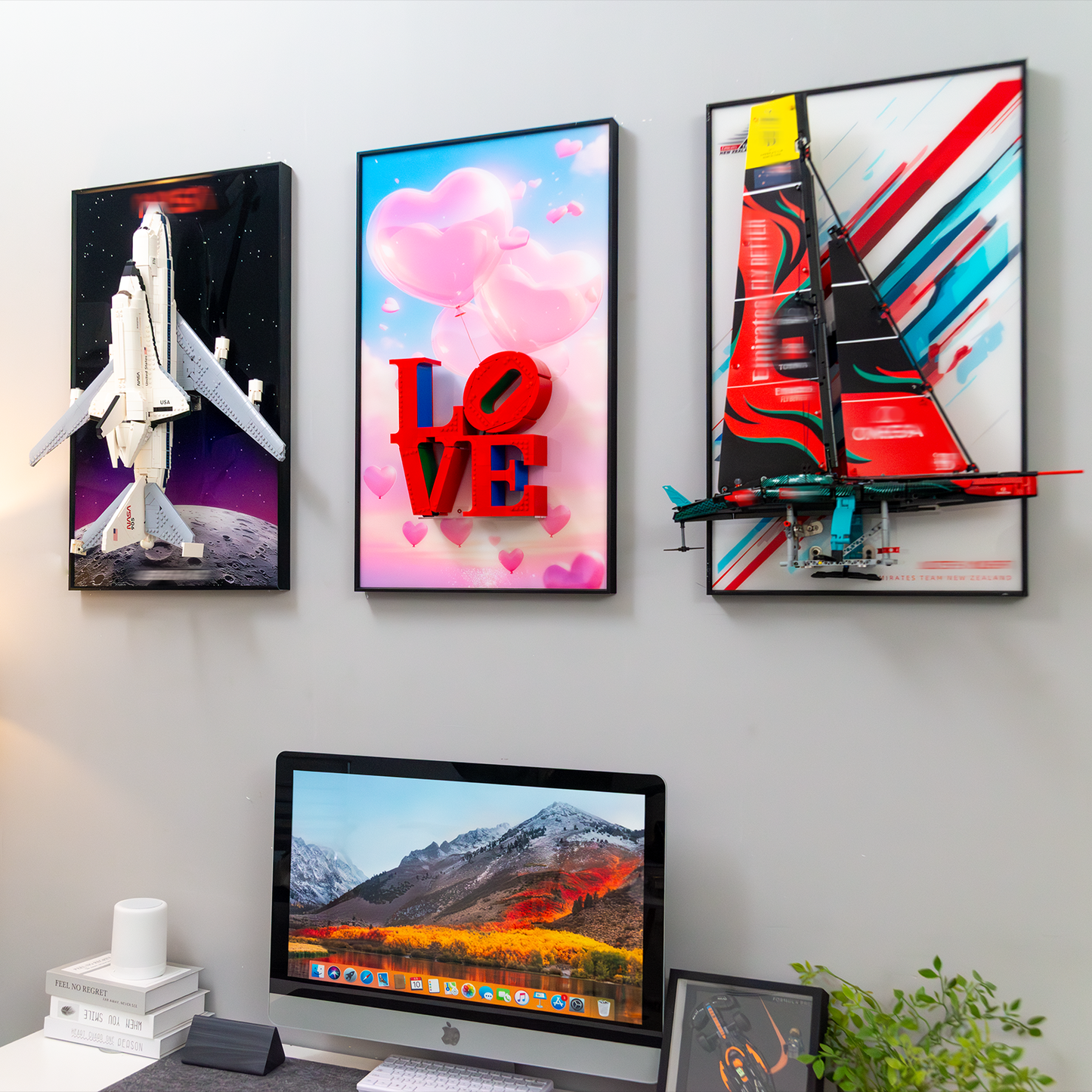 Premium Wall Display Frame Compatible with LEGO® Art LOVE 31214