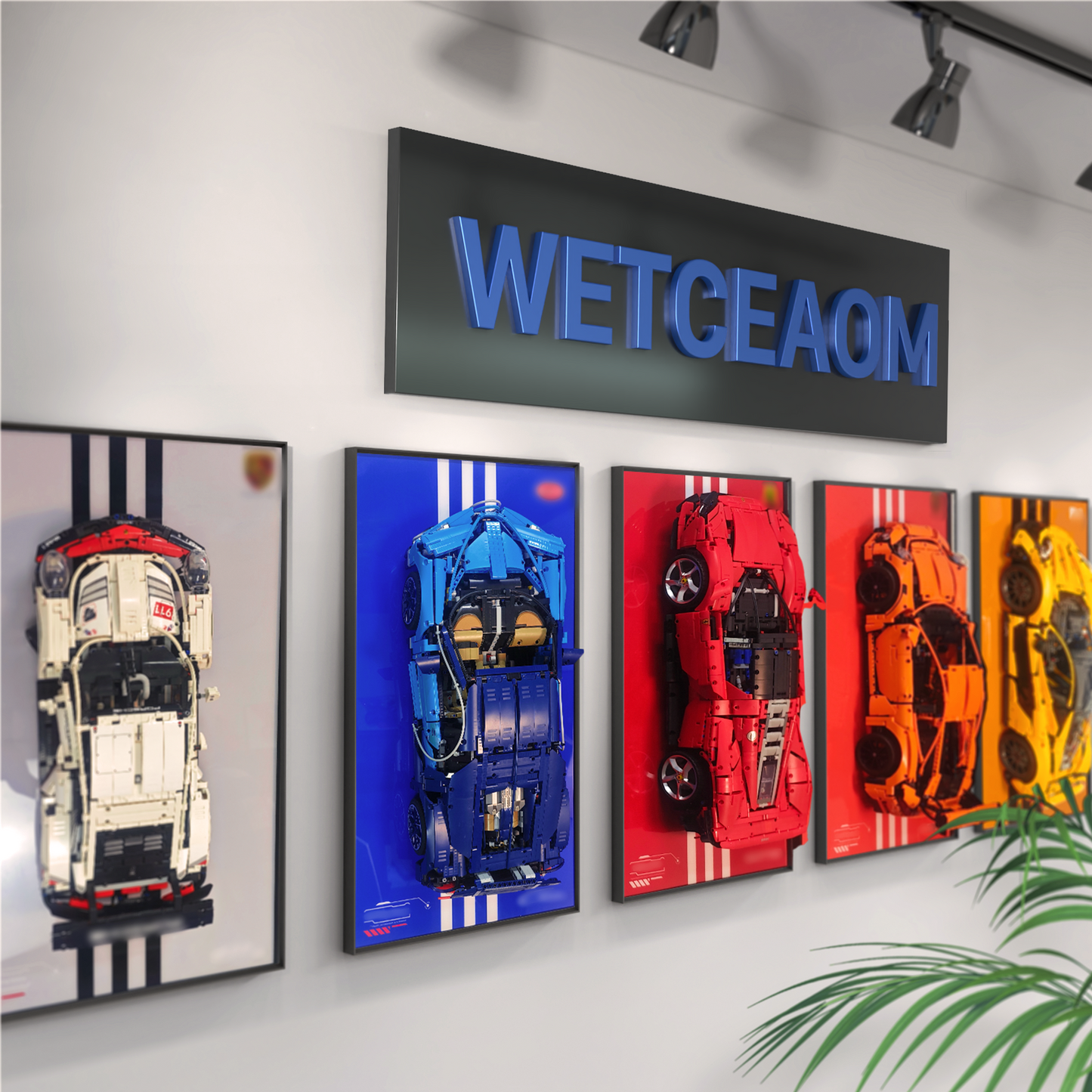 Premium Wall Display Frame Compatible with LEGO® Technic™ Bugatti Chiron 42083