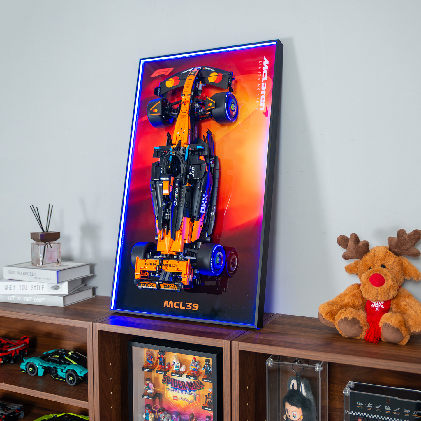 Premium Wall-Mounted Display Frame Compatible with LEGO® Technic™ McLaren MCL39 F1® Car 42228