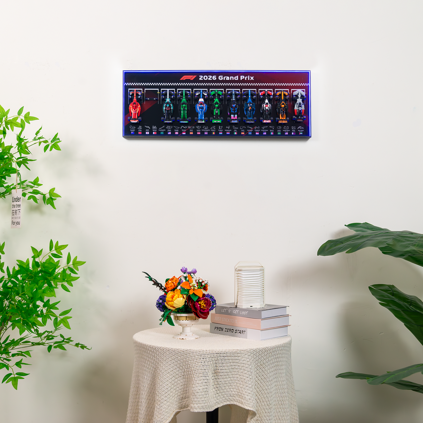 Premium 11-in-1 Panoramic Wall Display Frame Compatible with 2026 LEGO® Speed Champions F1® Series