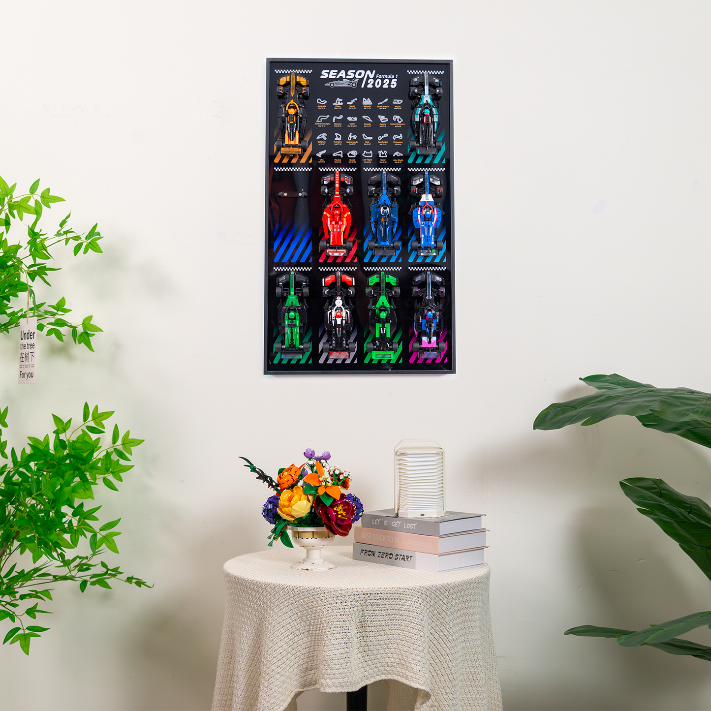 Premium Wall-Mounted Display Frame Compatible with LEGO® Speed Champions Cars (2025)