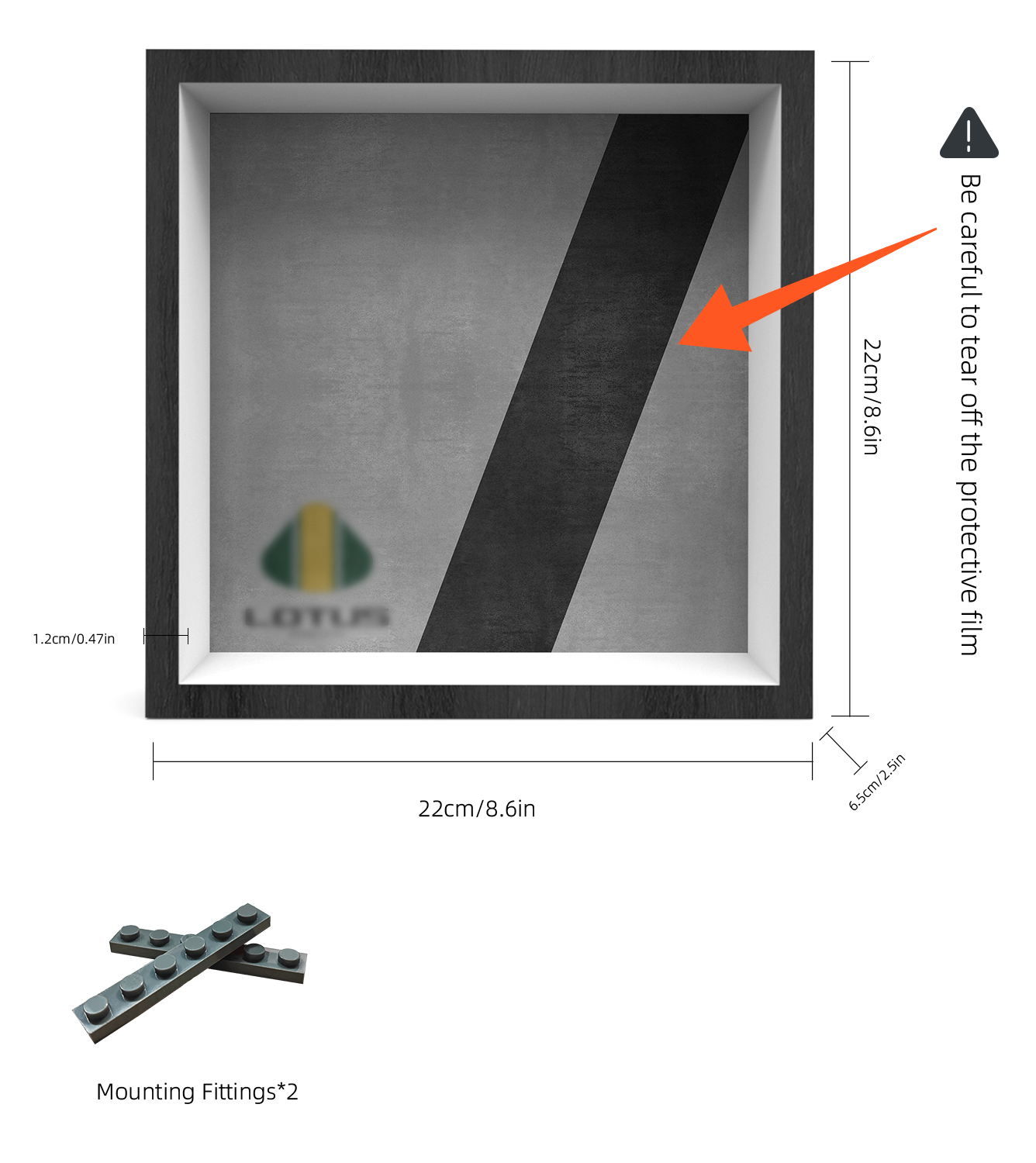 Premium Wall Display Frame Compatible with LEGO® Speed Champions 76907