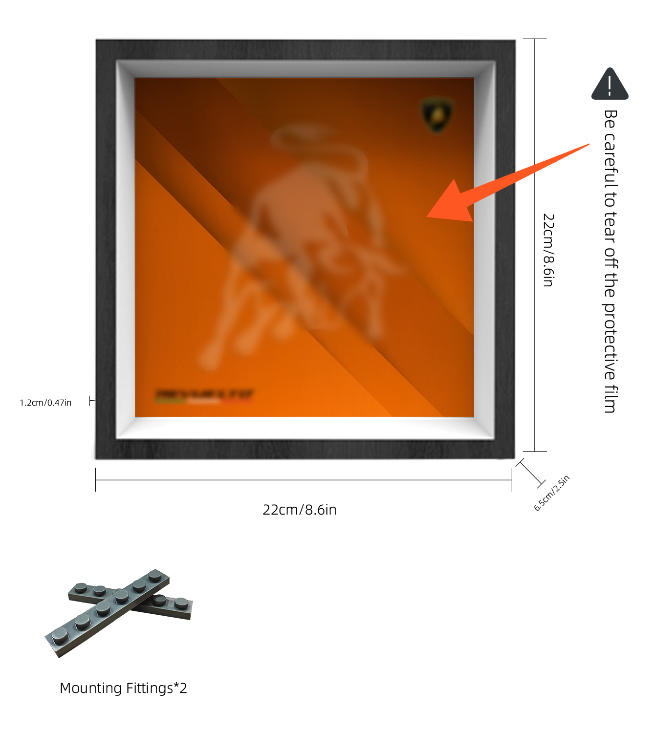 Premium Wall Display Frame Compatible with LEGO® Speed Champions 77238