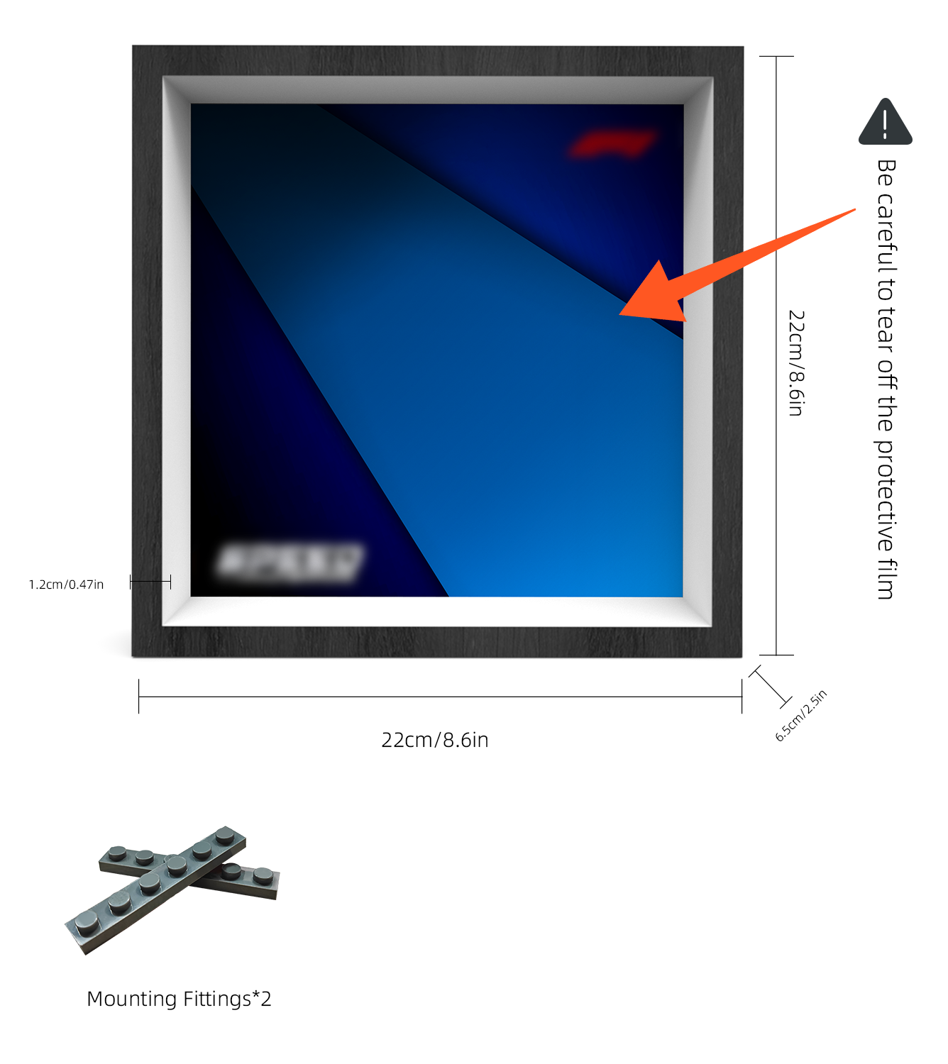 Premium Wall Display Frame Compatible with LEGO® Speed Champions 77249