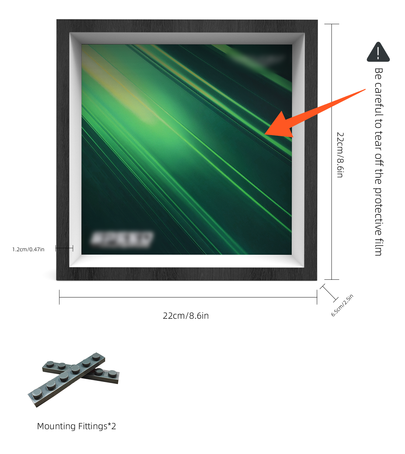 Premium Wall Display Frame Compatible with LEGO® Speed Champions 77245