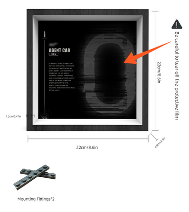 Premium Wall Display Frame Compatible with LEGO® Speed Champions 76911