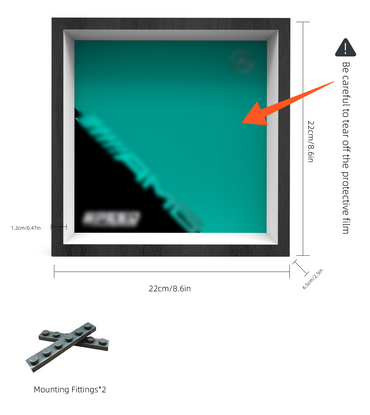 Premium Wall Display Frame Compatible with LEGO® Speed Champions 77244