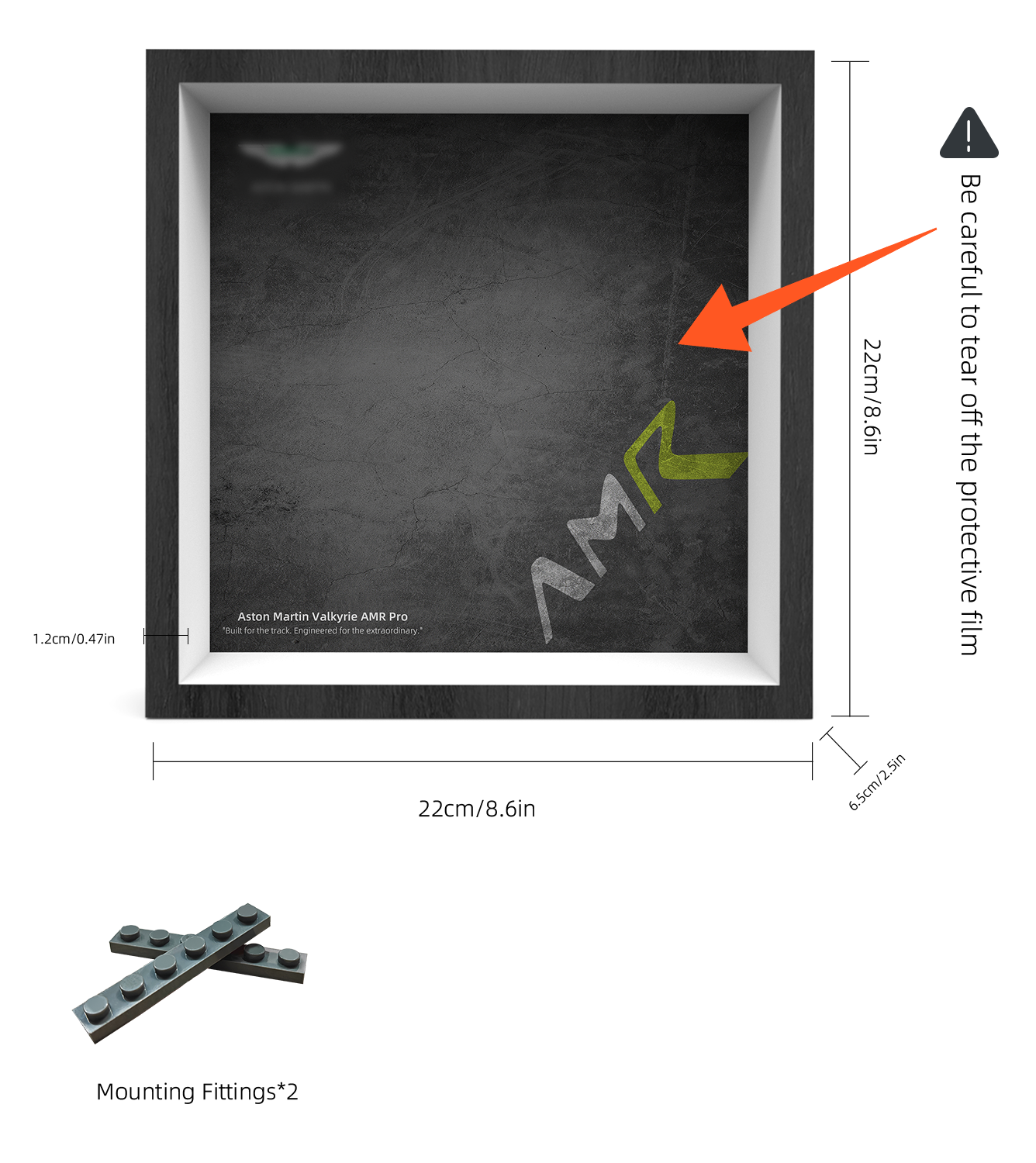 Premium Wall Display Frame Compatible with LEGO® Speed Champions 76910