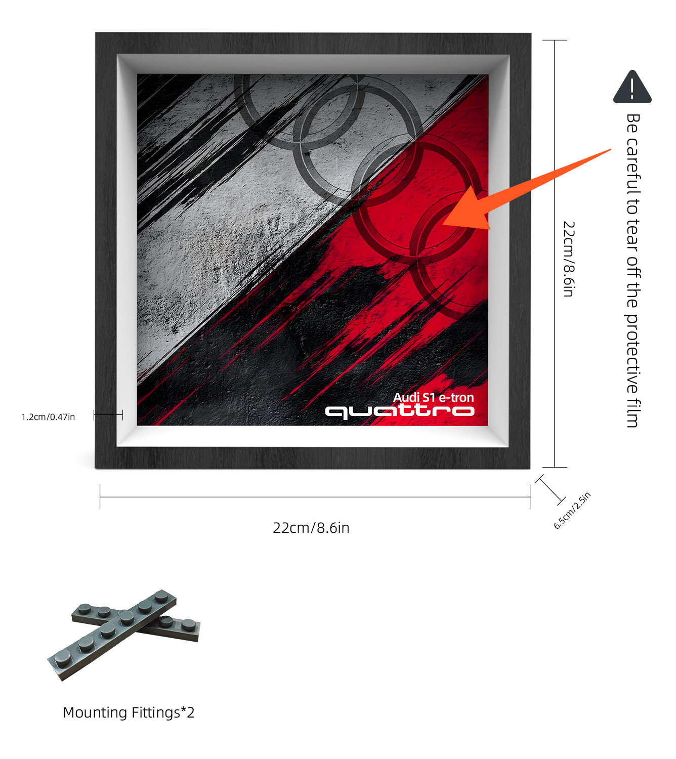 Premium Wall Display Frame Compatible with LEGO® Speed Champions 76921