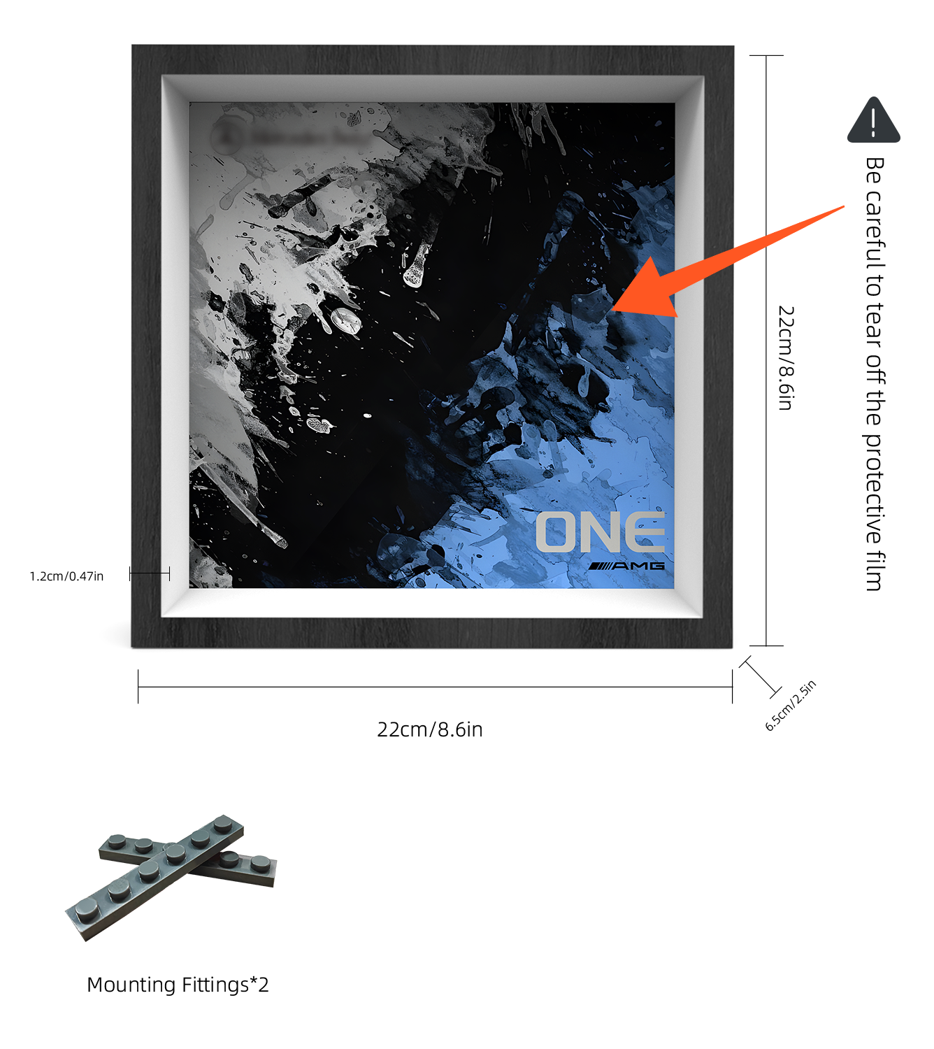 Premium Wall Display Frame Compatible with LEGO® Speed Champions 76909