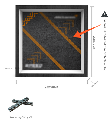 Premium Wall Display Frame Compatible with LEGO® Speed Champions 77251