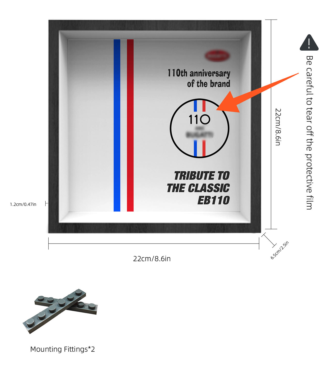 Premium Wall Display Frame Compatible with LEGO® Speed Champions 77240