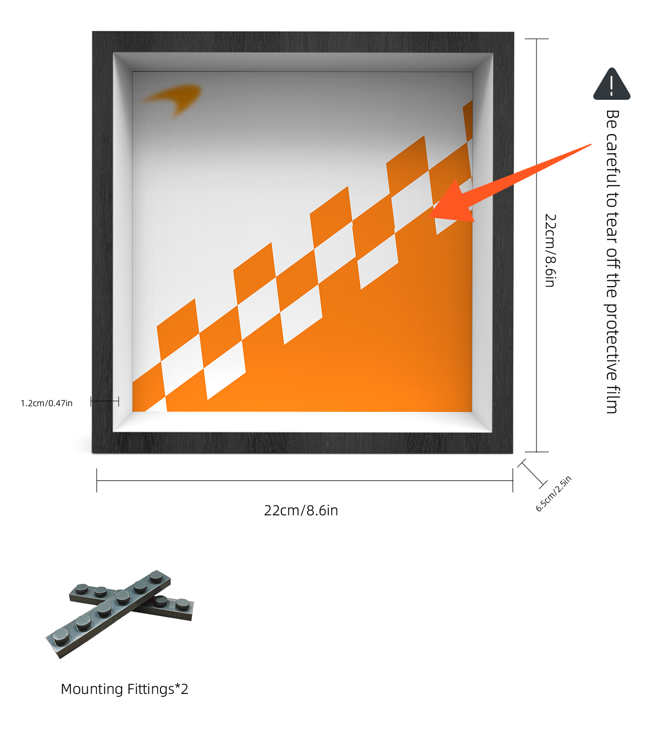 Premium Wall Display Frame Compatible with LEGO® Speed Champions 76918